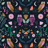 Bats and spiders cotton fabric - Twilight by Dashwood Studio