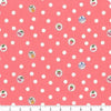 Cherries on green cotton fabric - Bleached Dream Summer Picnic - Riley Blake