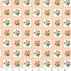 Cherries on green cotton fabric - Bleached Dream Summer Picnic - Riley Blake