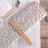 Cherries on green cotton fabric - Bleached Dream Summer Picnic - Riley Blake