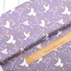 Birds on Purple Lavender cotton fabric - Meadowside by Lewis & Irene