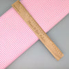 Pink and white gingham cotton fabric - Susy Bees