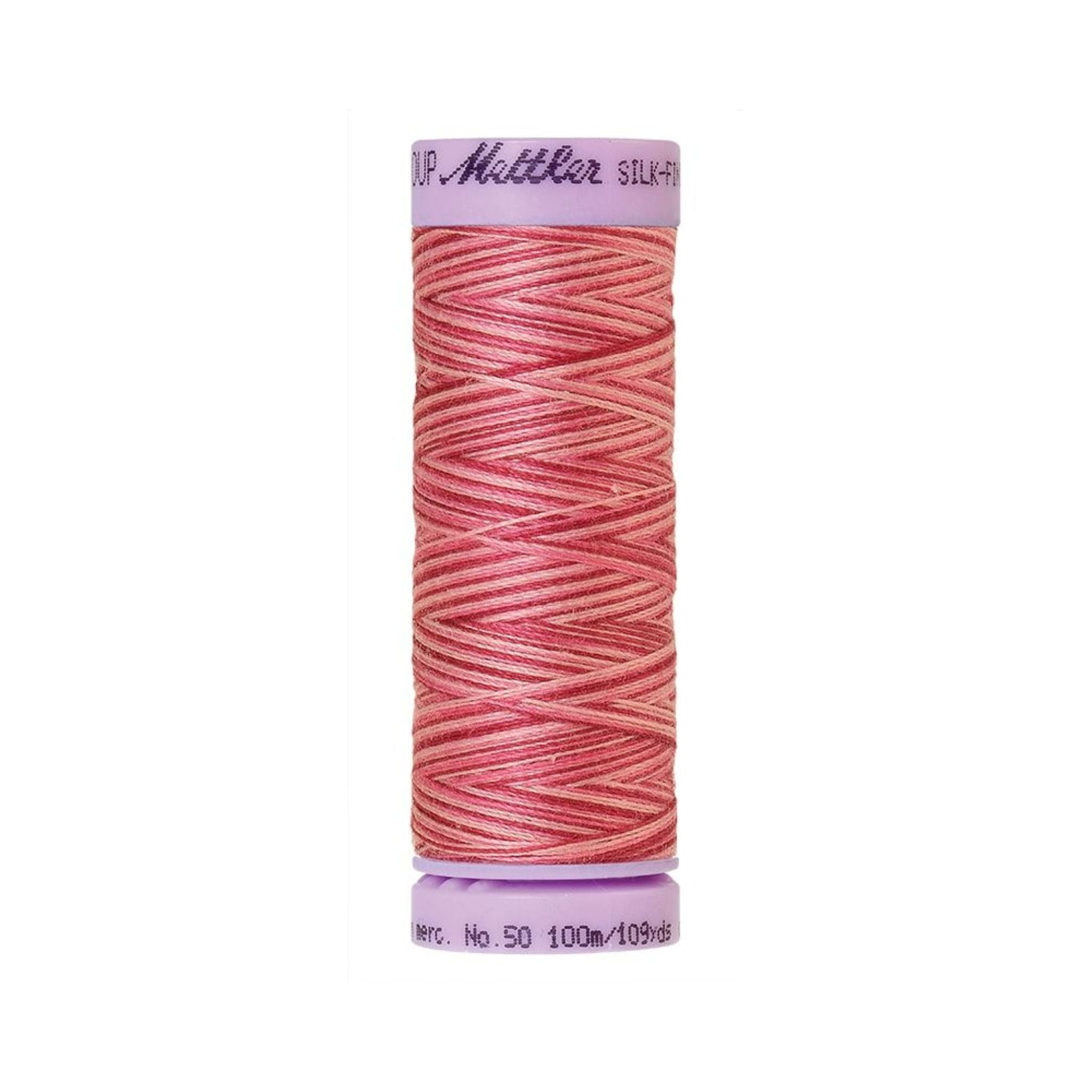 Cranberry Crush Silk Thread Finish Multi Colour Cot 50 100m - 9846 Mettler