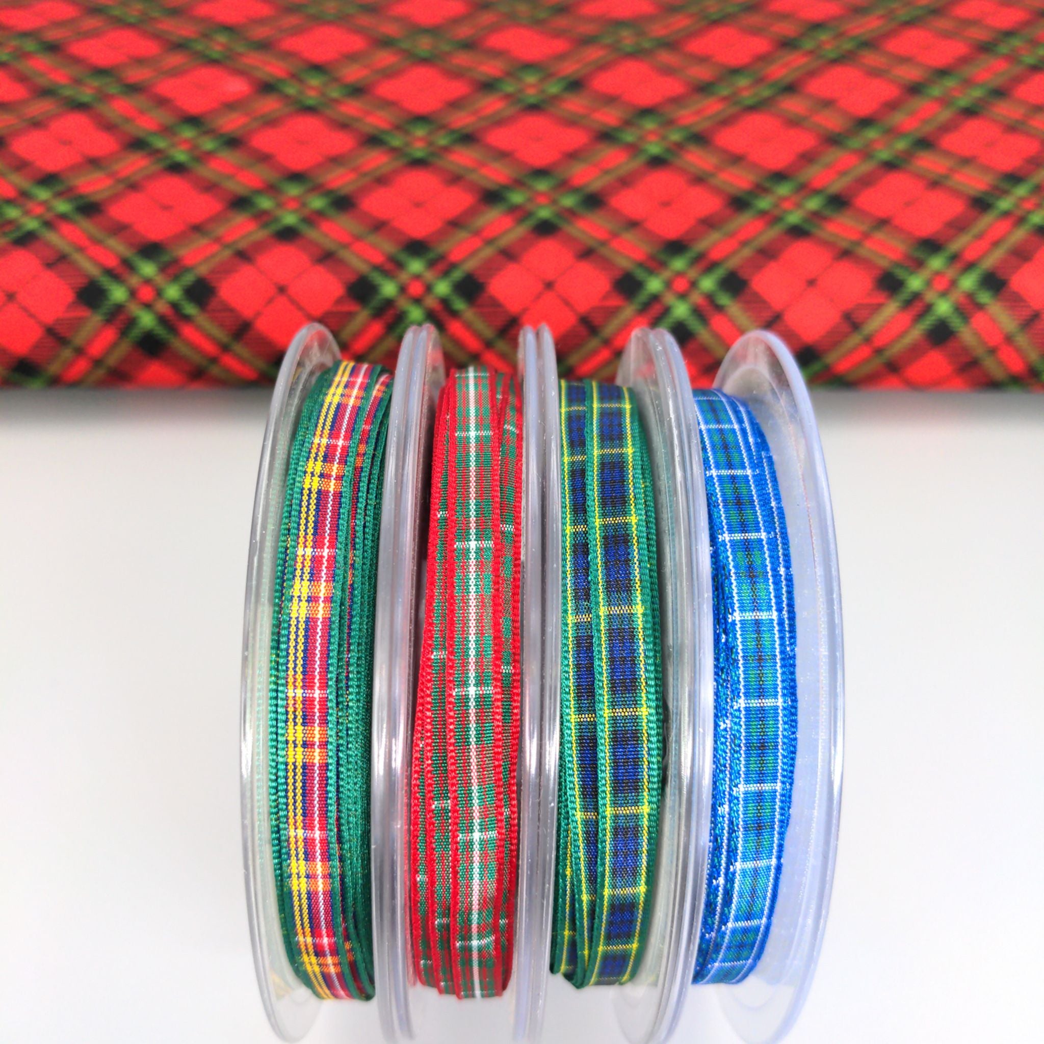 Berisfords tartan ribbon 7622