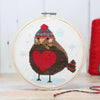 Robin red breast cross stitch kit - The Crafty Kit Co.tu 