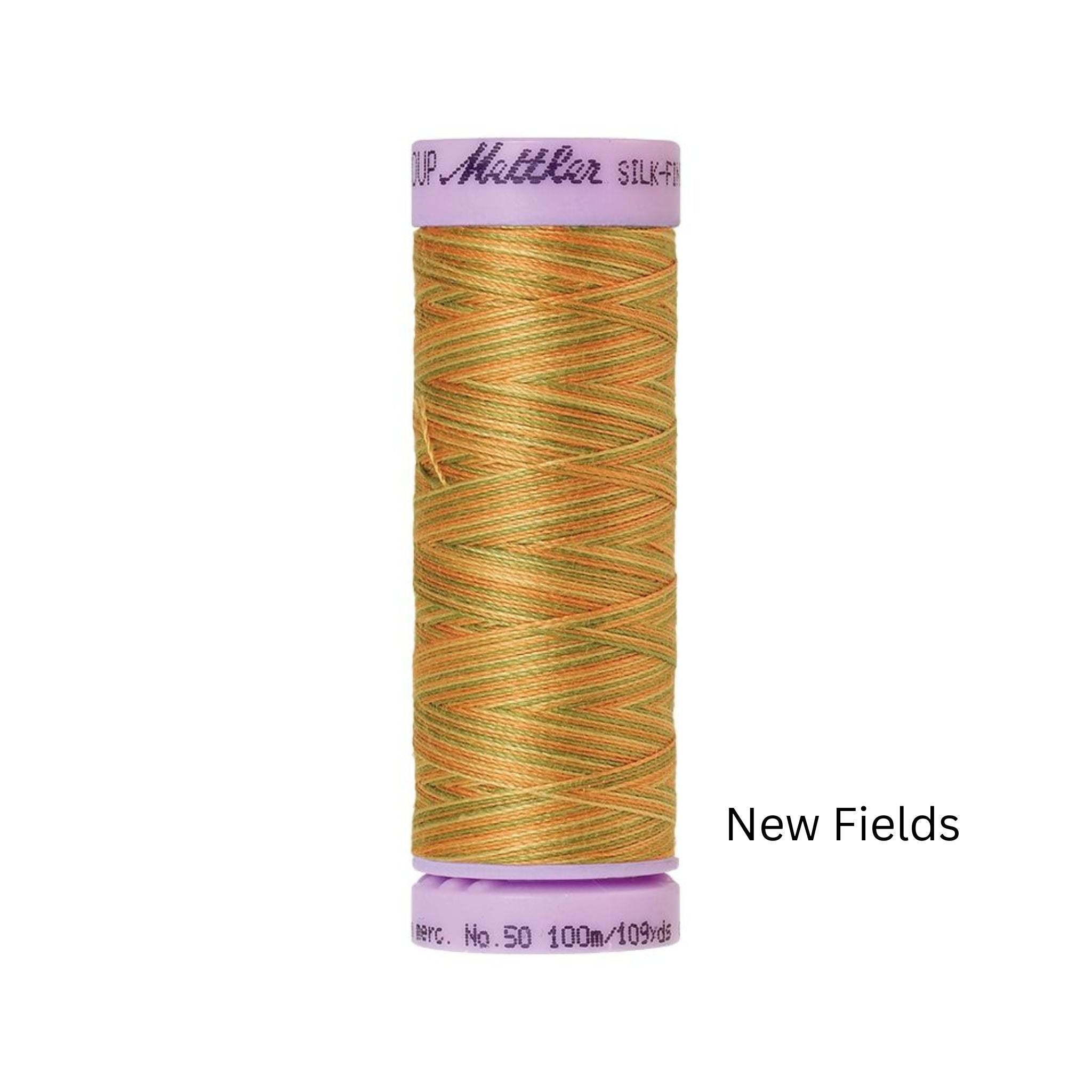 New Fields Silk Thread Finish Multi Colour Cot 50 100m - 9835 Mettler