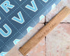 Blue fabric Letters panel for Quilting - Lewis & Irene