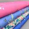 fabric Bees and dragonflies on purple/blue cotton - Bee Free by Robert Kaufman