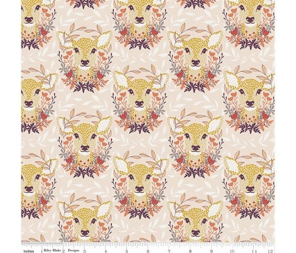 Fabric Bees on aubergine fabric fabric - Harmony by Riley Blake