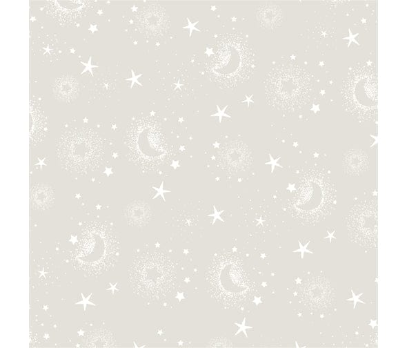 Fabric Blue hot air balloon panel - Star Bright by P & B