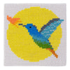 Needlecraft Kits Blue Humming Bird Mini Cross Stitch Kit - Stitchfinity