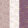 Fabric Butterflies and grassfield on purple cotton fabric - Meadowside by Lewis & Irene