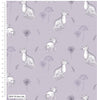 Fabric Cats and dandelions on lilac cotton fabric - Craft Cotton Co.