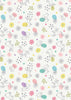 Fabric Chicks Eggs and Bunnies cotton fabric on light blue - 'Spring Treats' Lewis & Irene