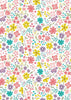 Fabric Chicks Eggs and Bunnies cotton fabric on light blue - 'Spring Treats' Lewis & Irene