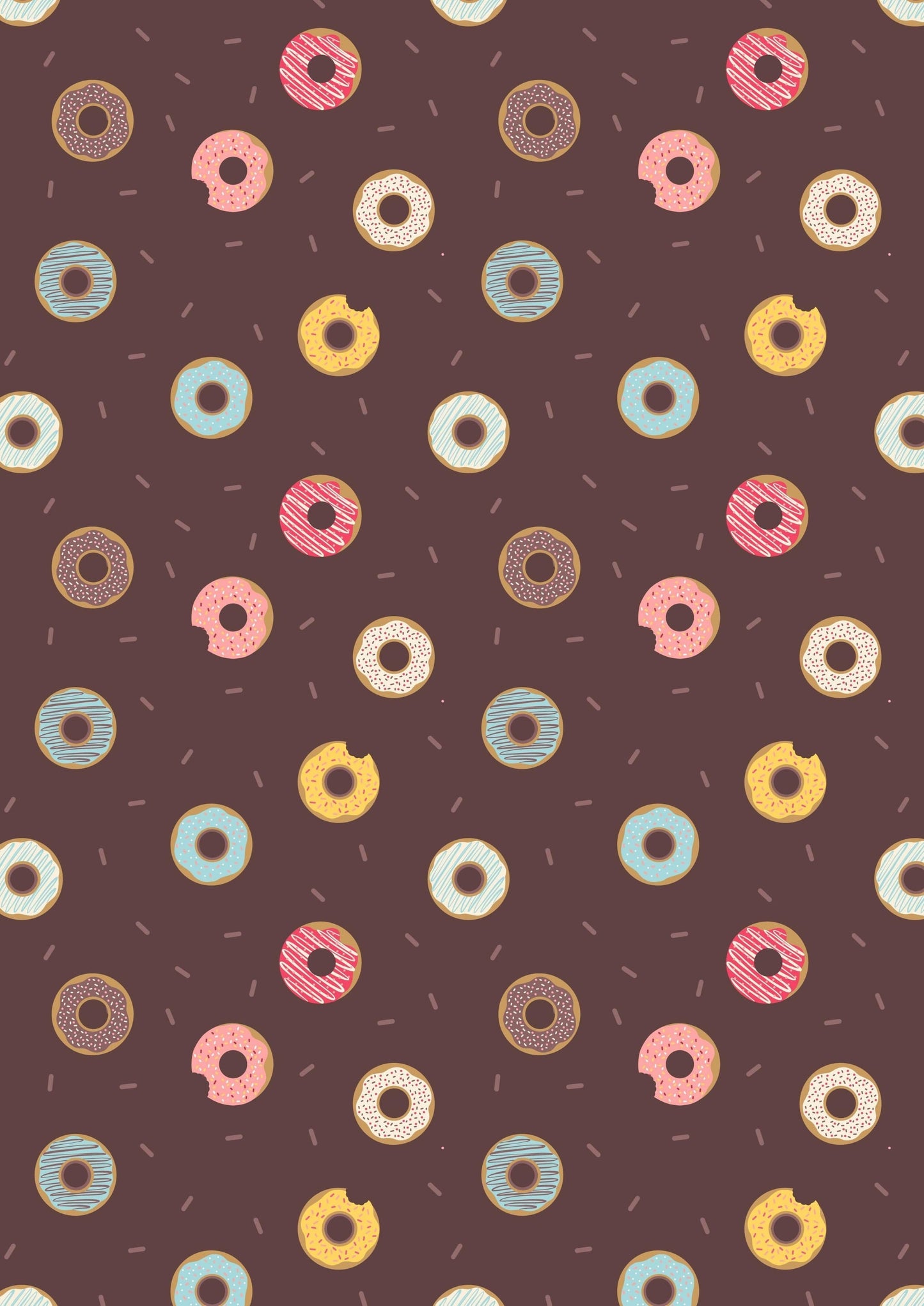 Fabric Colourful fruit on dark cream cotton 'Small Things...Sweet'-Lewis & Irene
