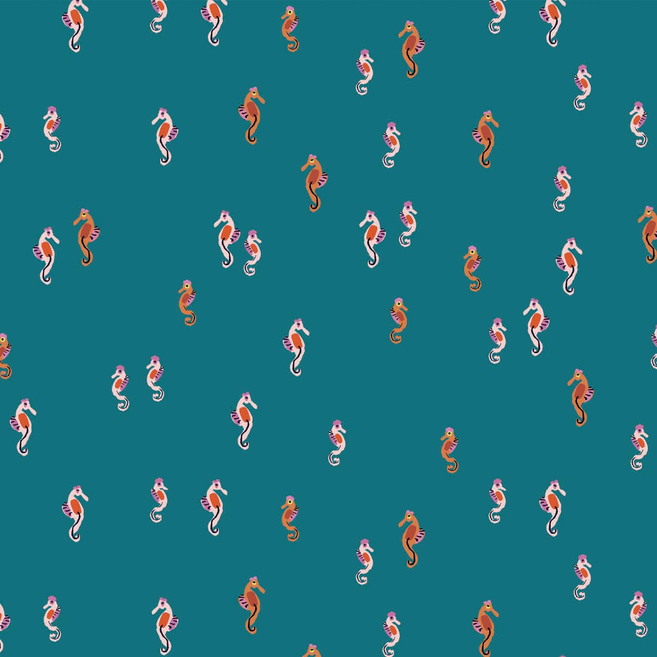 Fabric Coral reef double border print - Aquatic Paradise - Dashwood Studio