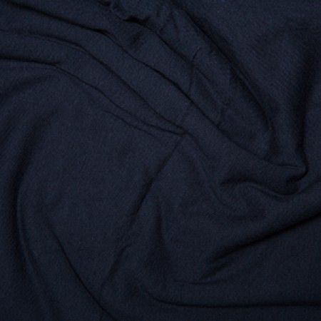 Plain Navy (almost black) Jersey 100% cotton fabric