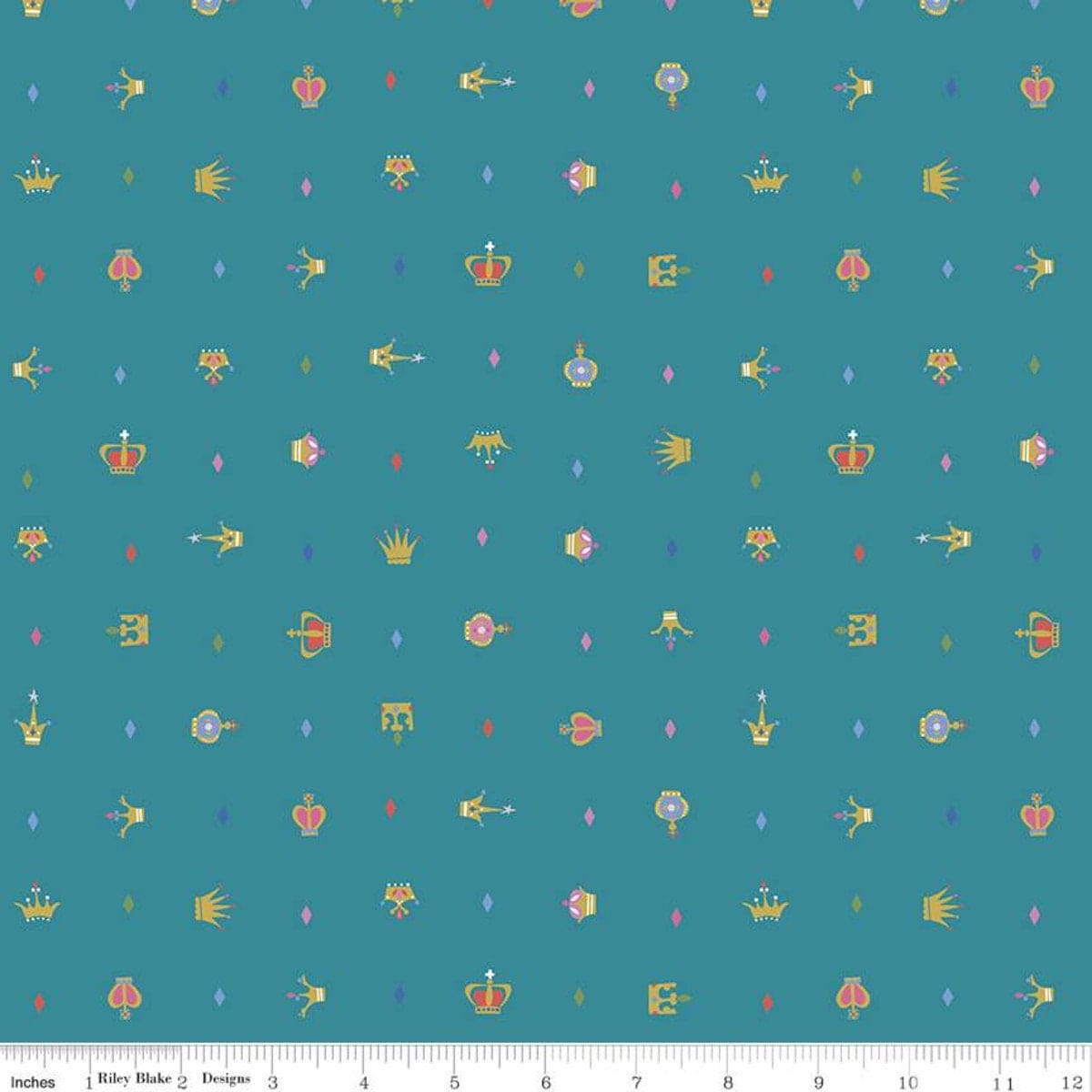 Fabric Cream and pink rose floral cotton fabric - 'Little Briar Rose' Riley Blake