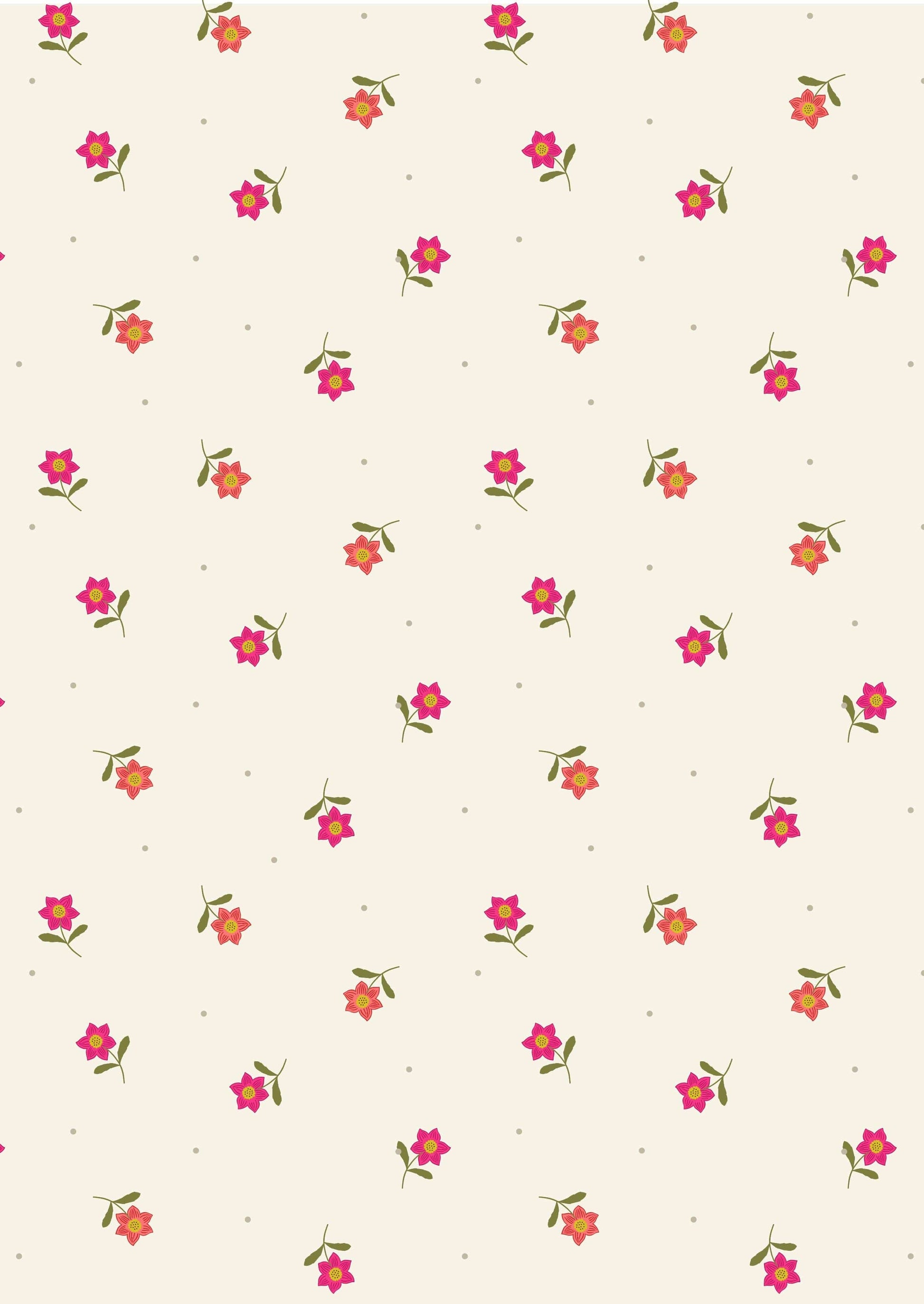Fabric Daisies on a navy cotton fabric 'Hibiscus Hummingbird'