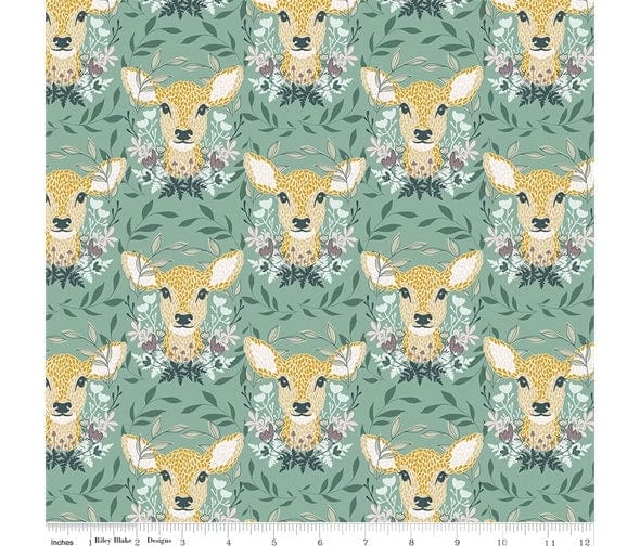 Fabric Deers on Blush Pink fabric cotton fabric - Harmony by Riley Blake