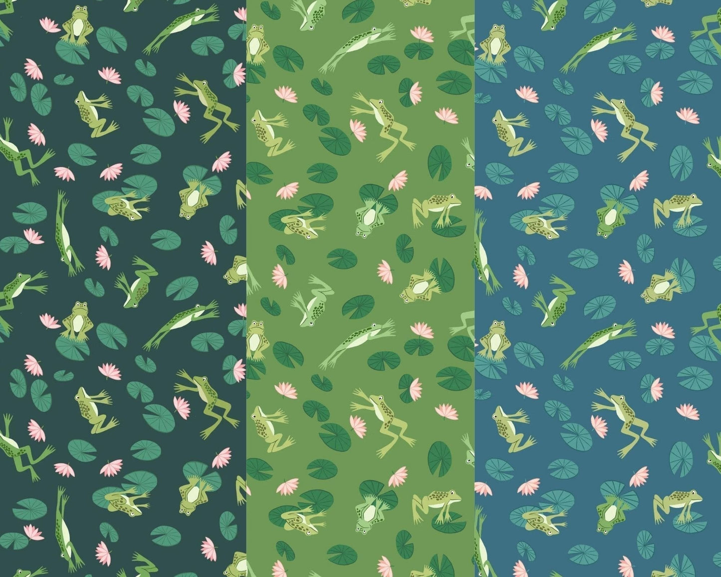 Fabric Dragonflies on pink fabric - On the Lake - Lewis & Irene