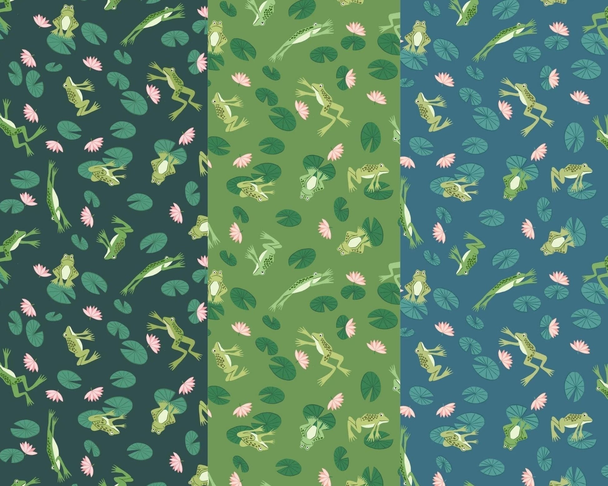 Fabric Dragonflies on pink fabric - On the Lake - Lewis & Irene
