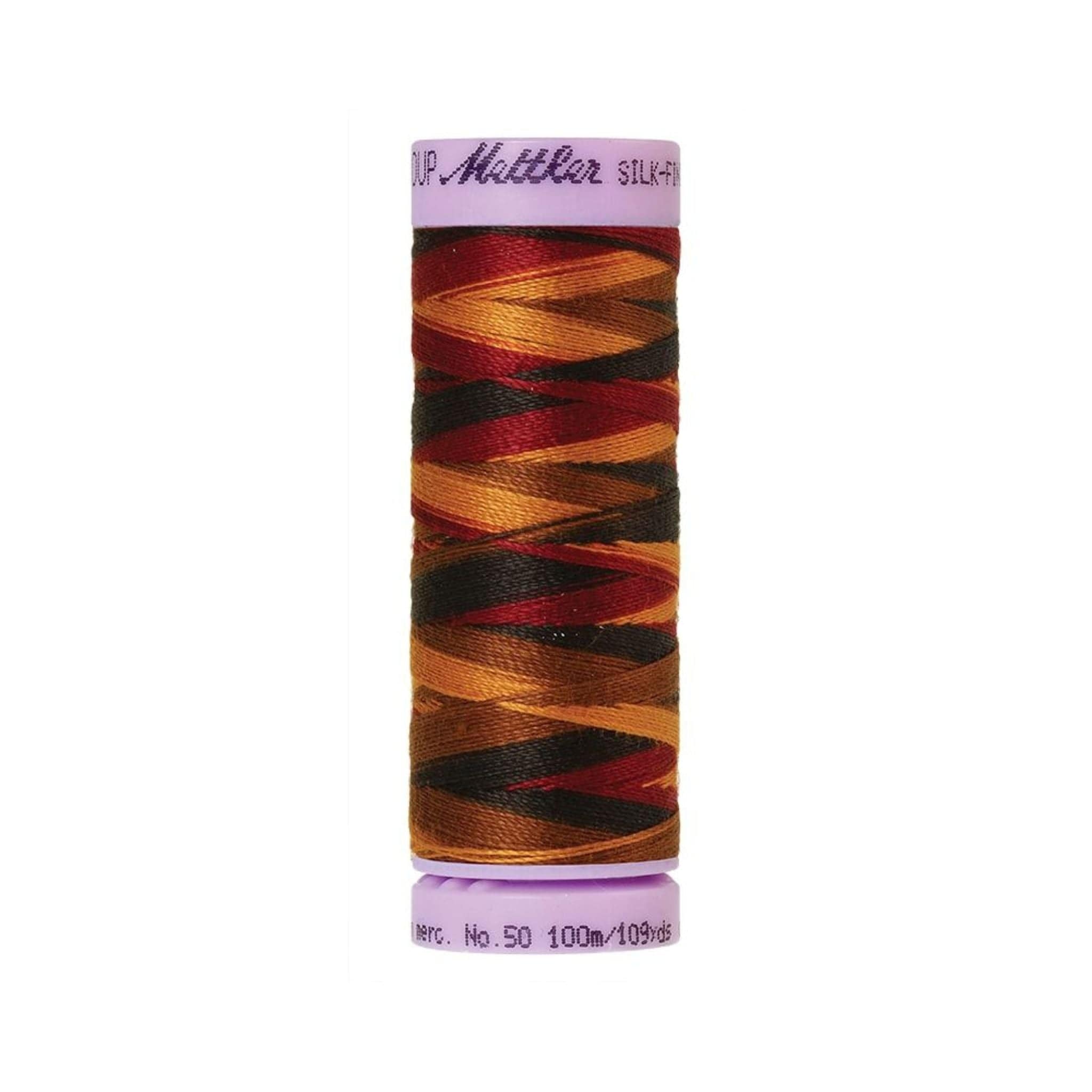 Thread & Floss Elegante Silk Thread Finish Multi Colour Cot 50 100m - 9863 Mettler