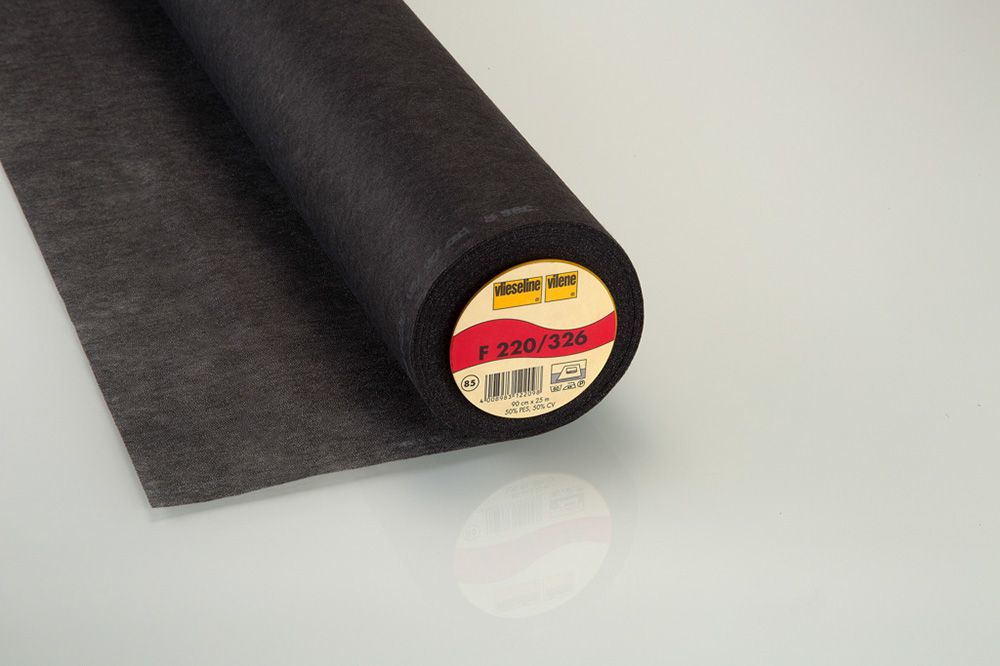 black interfacing that gives body to poplin and silk- iron on F220 Vilene