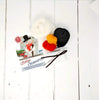 Needlecraft Kits Festive White Snowman Needle Felting Kit - The Crafty Kit Co.