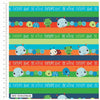 Fabric Fisher-Price 'Animal Friends' light green cotton fabric - CraftCottonCo