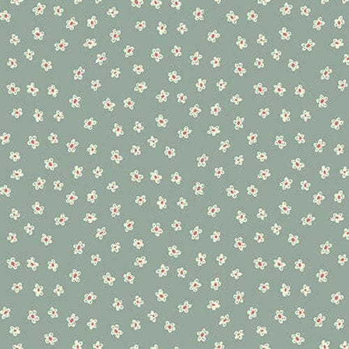 Fabric Floral garden on grey cotton fabric - Market Garden - Henry Glass