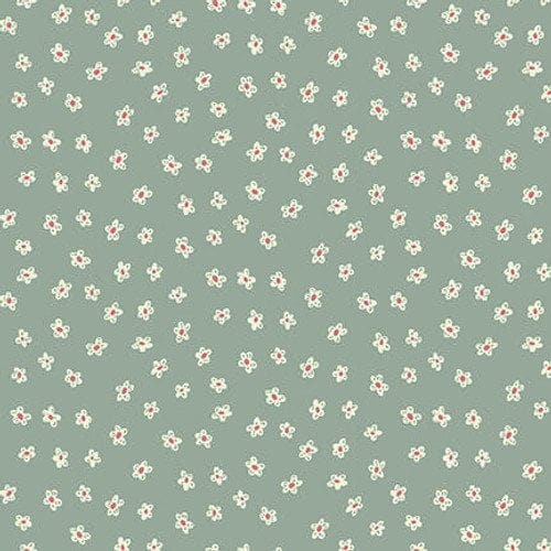 Fabric Floral garden on grey cotton fabric - Market Garden - Henry Glass
