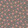 Fabric Floral garden on grey cotton fabric - Market Garden - Henry Glass