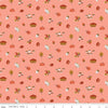 Fabric Flowers and foliage on blush cotton fabric - Maple - Riley Blake