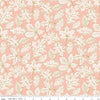 Fabric Flowers and foliage on blush cotton fabric - Maple - Riley Blake