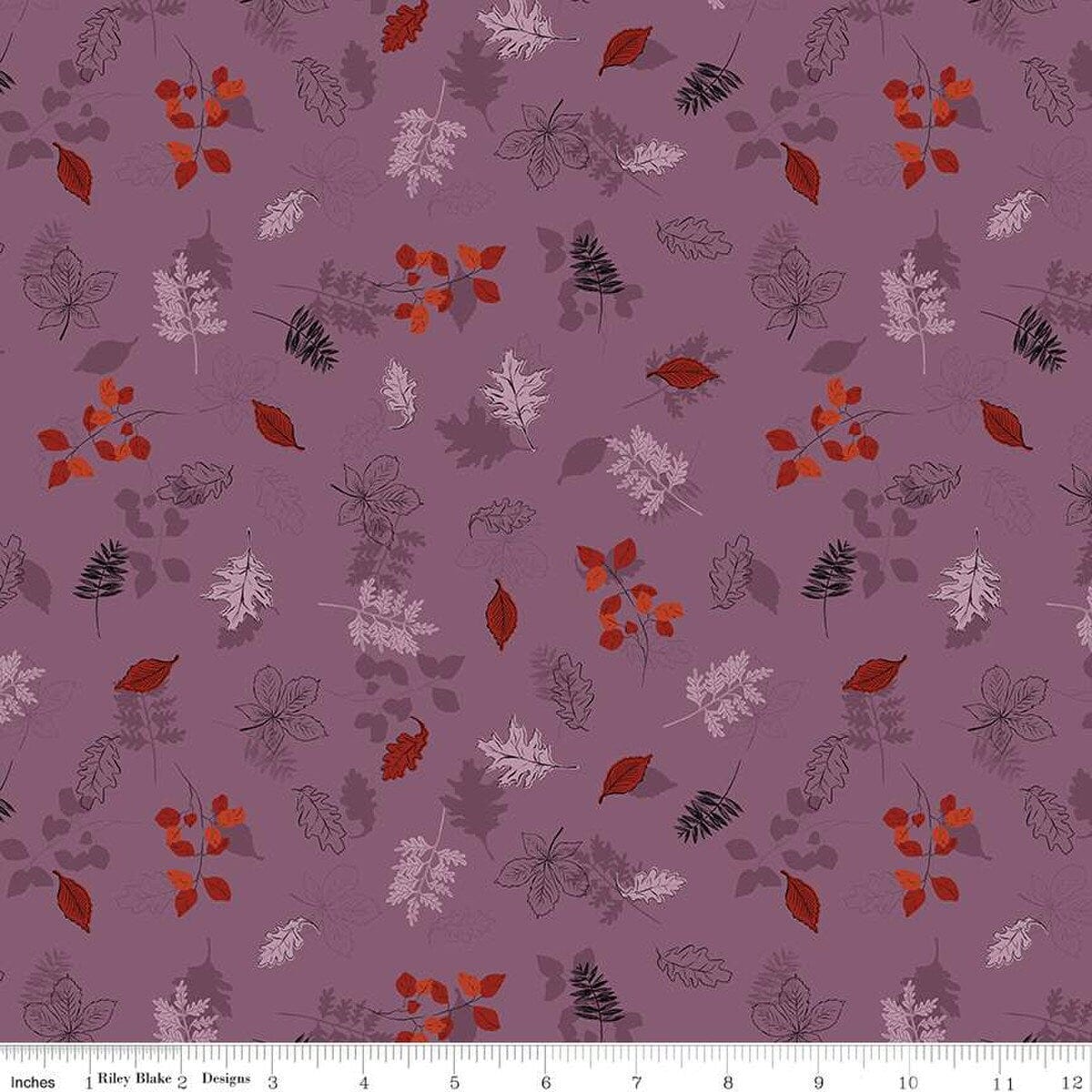 Fabric Flowers and foliage on blush cotton fabric - Maple - Riley Blake