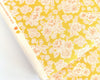 Fabric Flowers on mustard yellow cotton fabric - Hannah's Flowers by Lewis & Irene