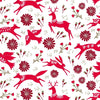 Fabric Forest scandi woodland animals on white cotton fabric - Starlit Hollow - Dashwood Studio