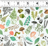 Fabric Forrest Animals cotton fabric cot panel  - 'Imagine' Clothworks