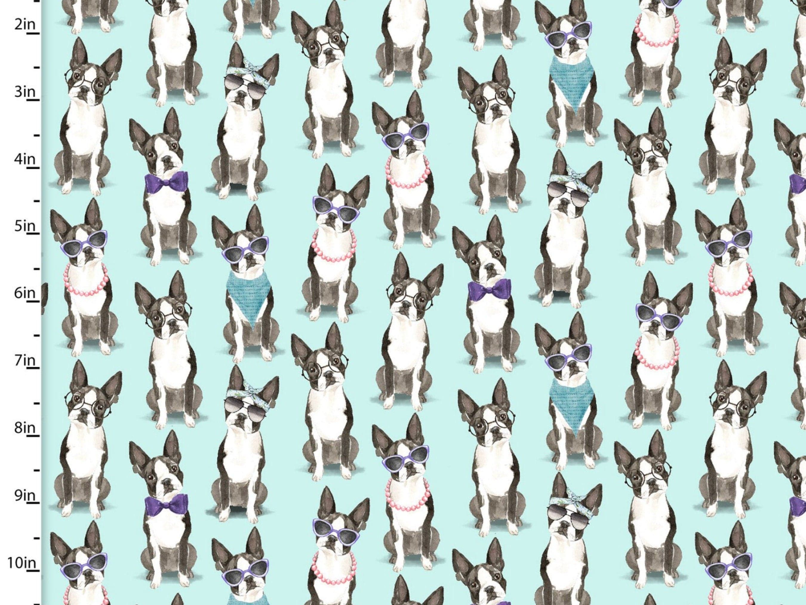 Fabric French Bulldog 100% cotton fabric - A Dog's Life collection by 3 Wishes