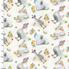 Fabric Funny Farm Animals Panel cotton fabric - 3 Wishes