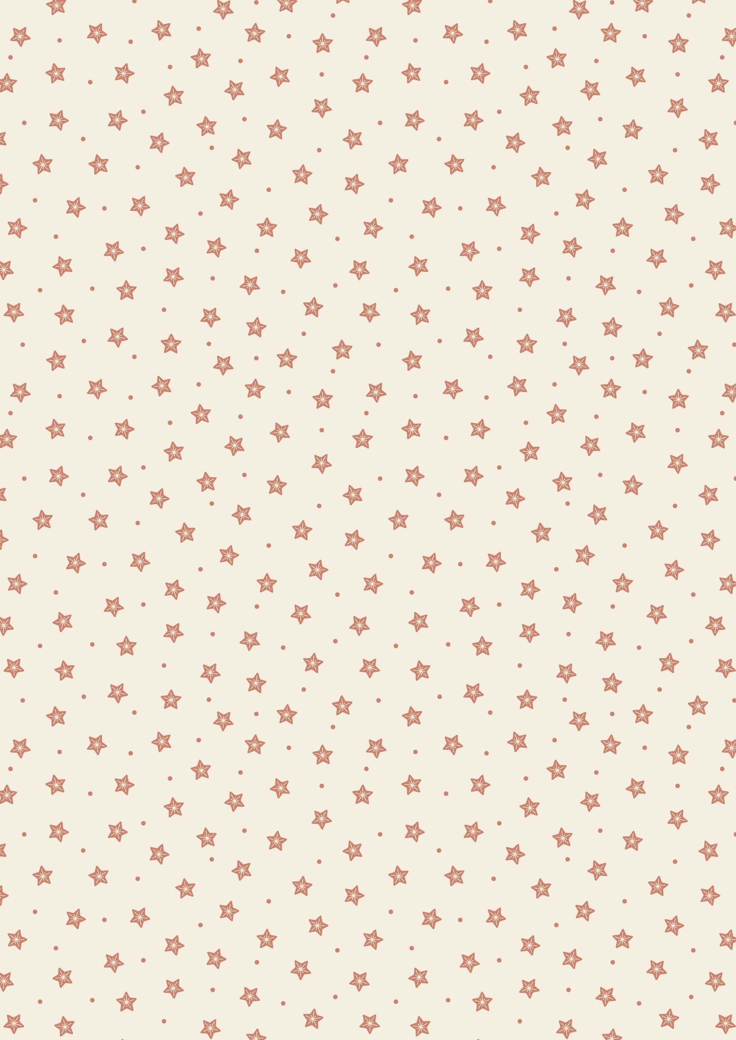 Fabric Gingerbread stars on blue cotton fabric - Gingerbread Season by Lewis & Irene