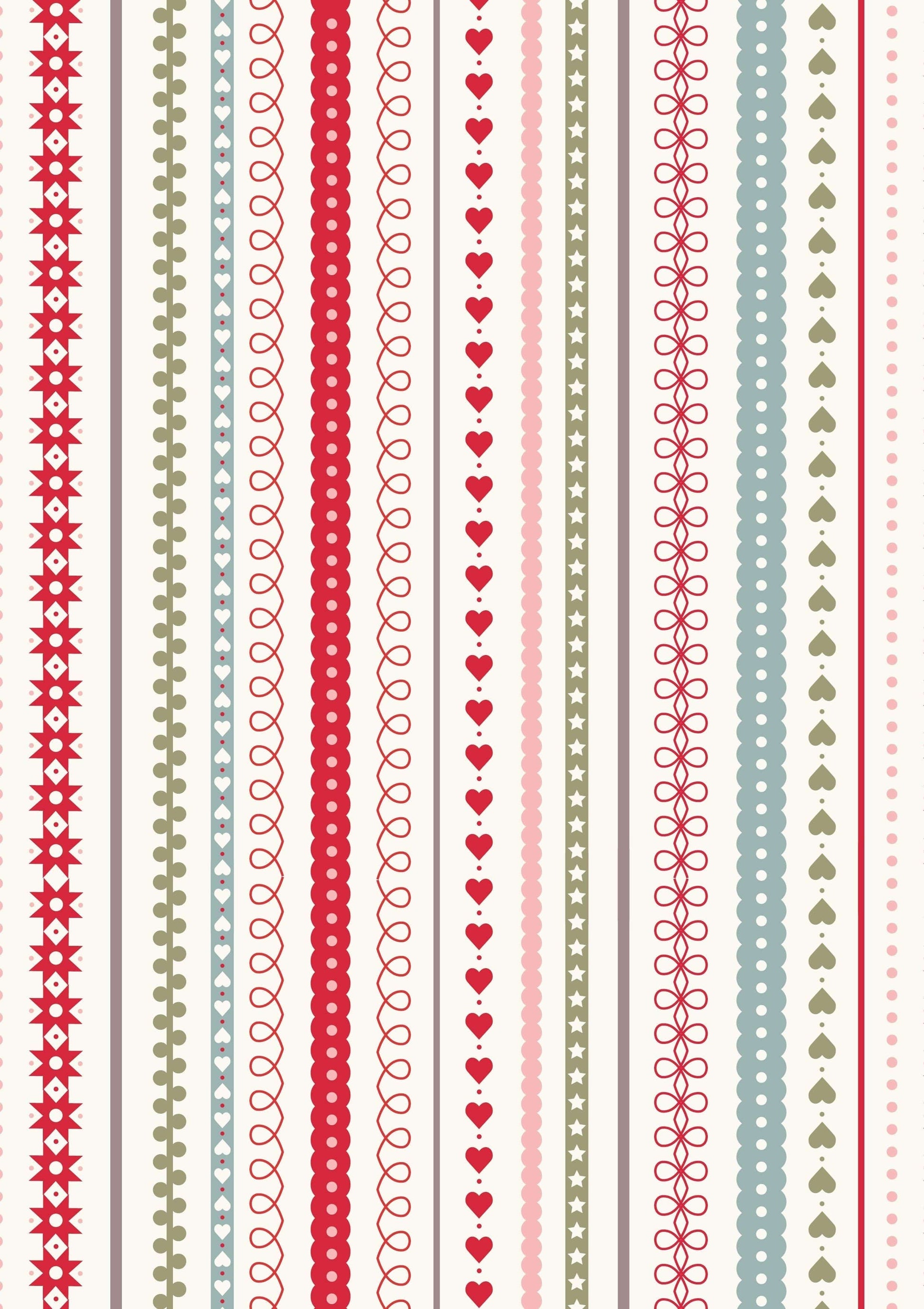 Fabric Gingerbread stars on blue cotton fabric - Gingerbread Season by Lewis & Irene