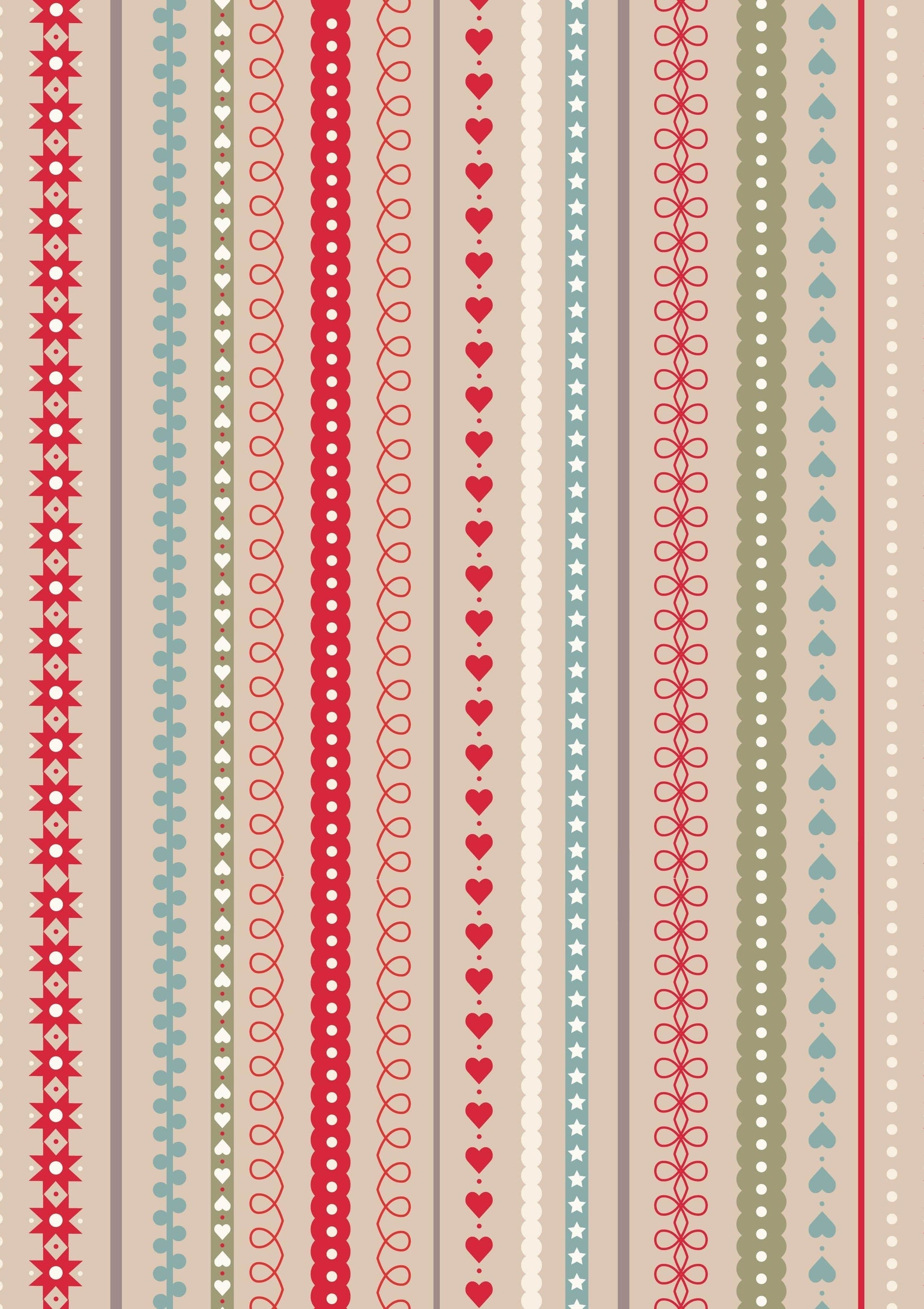 Fabric Gingerbread stars on blue cotton fabric - Gingerbread Season by Lewis & Irene