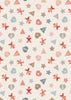 Fabric Gingerbread stars on cream cotton fabric - Gingerbread Season by Lewis & Irene