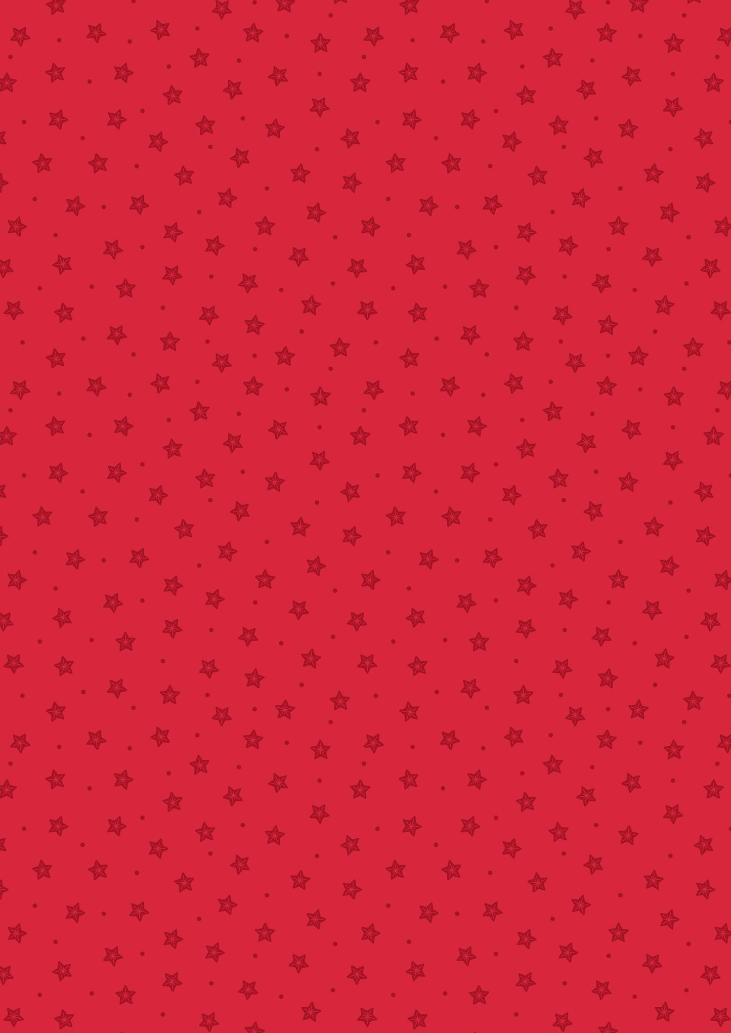 Fabric Gingerbread stars on red cotton fabric - Gingerbread Season by Lewis & Irene