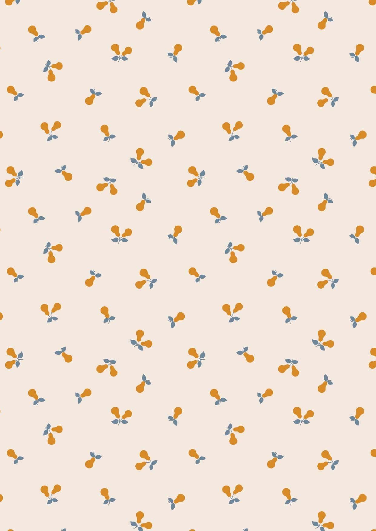 Fabric Gold Metallic Flowers on Cream 100% cotton fabric - A584.1 Wintertide by Lewis & Irene