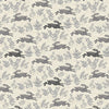 Fabric Grey hares on cream cotton fabric - Hedgerow by Makower