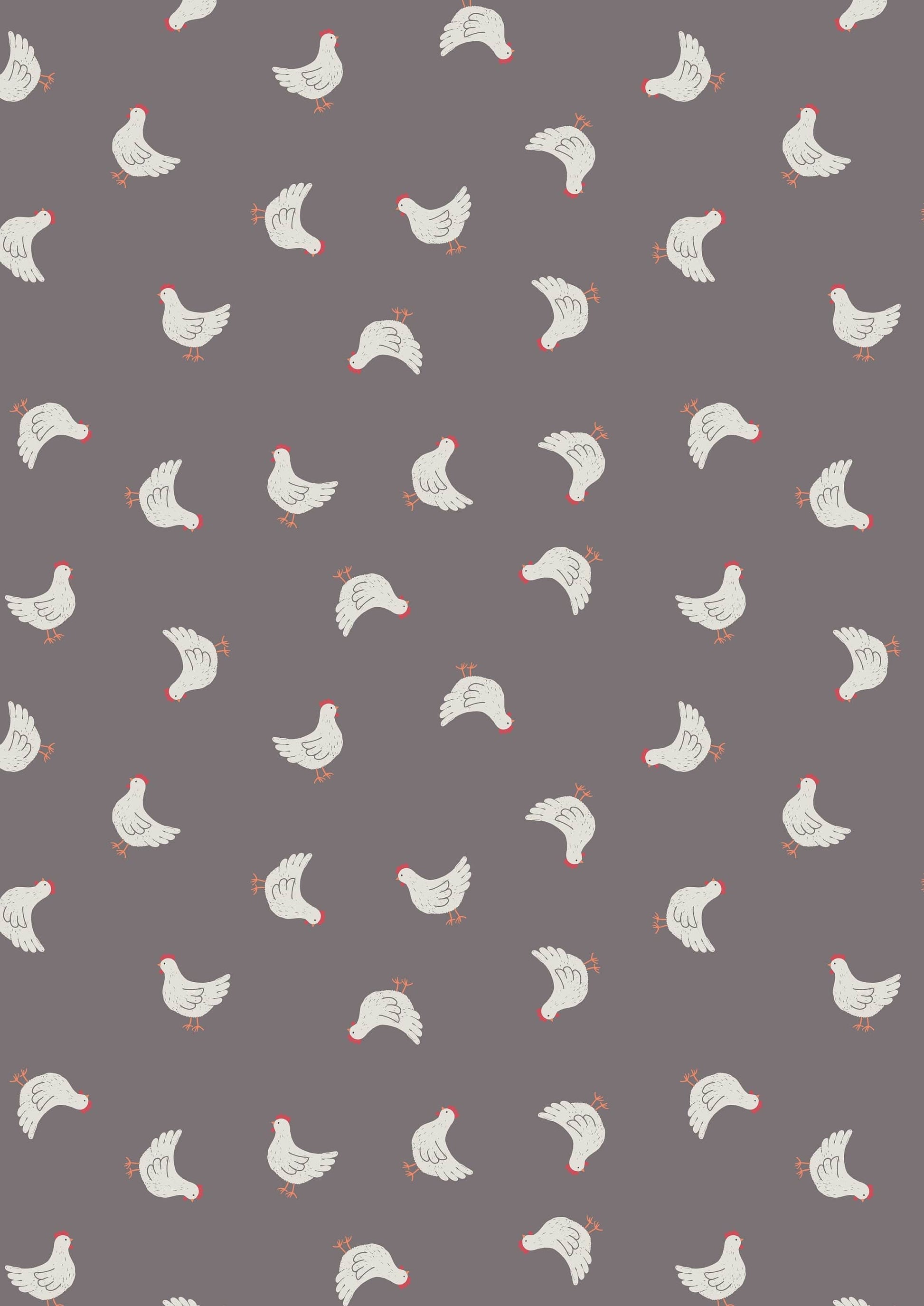 Fabric Grey sheep on cream cotton fabric - 'Country Life Reloved' Lewis & Irene